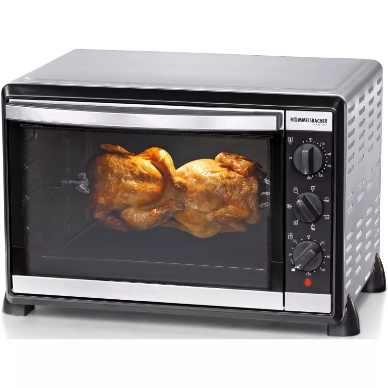 Orkaitė-skrudintuvas Rommelsbacher BG 1805/E Nerūdijantis plienas – 42 L, 80–230 °C, 7 režimai, rotiseris