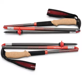 Trekking lazdos Pursuit Carbon Z, Fitness Device antracitas/oranžinė, 1 pora, 110 cm
