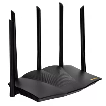 Tenda TX12 PRO belaidis maršrutizatorius Fast Ethernet dviejų juostų (2,4 GHz / 5 GHz) Juodas