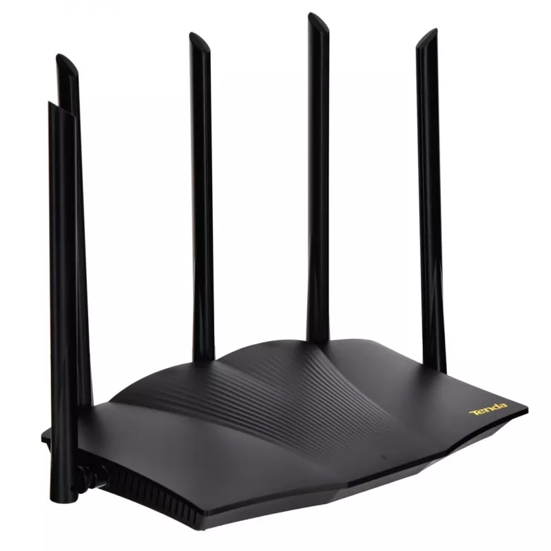 Tenda TX12 PRO belaidis maršrutizatorius Fast Ethernet dviejų juostų (2,4 GHz / 5 GHz) Juodas