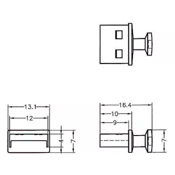 Apsauginis USB Type-A lizdo dangtelis DeLOCK 64009 (10 vnt.)