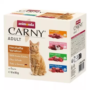 ANIMONDA Carny Adult Mix šlapias kačių ėdalas - 8x85g
