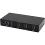 EXSYS EX-11234HMS Sąsajų šakotuvas USB 3.2 Gen 1 (3.1 Gen 1) Type-B 5000 Mbit/s Juodas