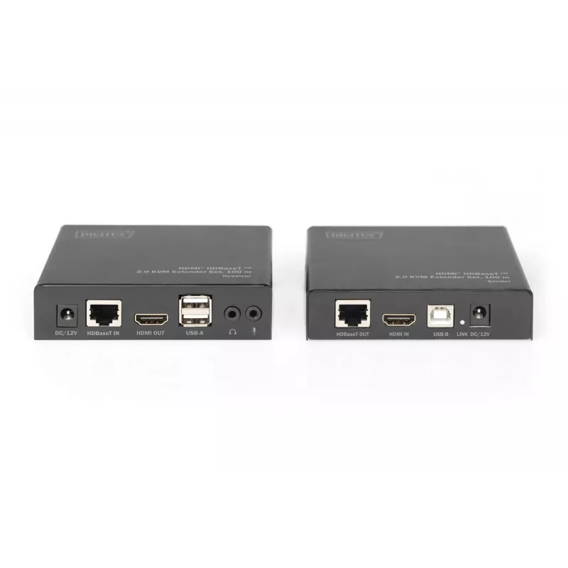 Digitus 4K HDMI HDBaseT™ 2.0 KVM prailgintuvo rinkinys, 100 m