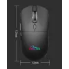 Belaidė pelė MEDIA-TECH MT1124 BT/RF Tylus ir Įkraunama – ambidekstrinė, 3200 DPI, Bluetooth + 2,4 GHz USB, 6 mygtukai, įkraunama
