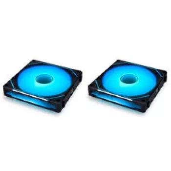 LIAN LI UNI FAN SL-INF 140 ARGB Reverse Blade PWM 4 rinkinys, juoda