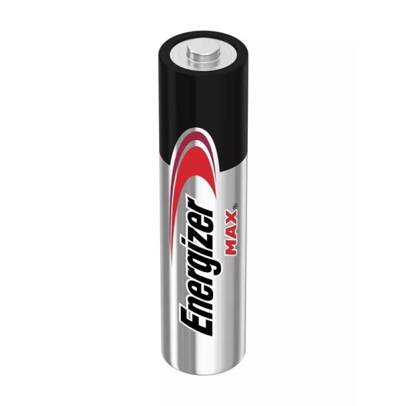Vienkartinė baterija Energizer MAX AAA šarminė 1,5 V – pakuotė po 8 vnt., cilindrinė, 10 metų galiojimo laikas