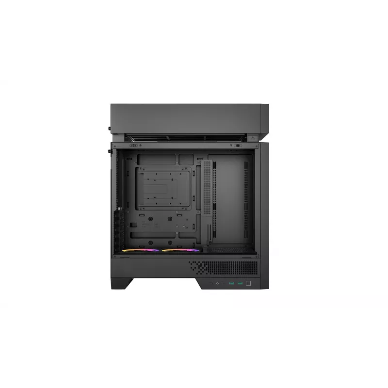 PC korpusas DeepCool CL660 Black — ATX/Micro-ATX/Mini-ITX, grūdintas stiklas, 2x3,5 colio + 1x2,5 colio, priekyje 140 mm, viršuje/gale 120-140 mm