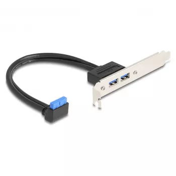 DeLOCK 83015 Vidinė USB 3.2 Gen 1 adapterio plokštė juoda 5 Gbit/s