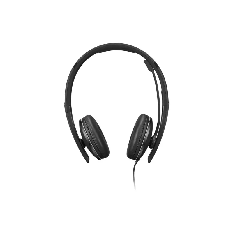 Lenovo 4XD1P83425 ausinės / headset, laidinės, ant galvos, skambučiams / muzikai, USB-A, juodos