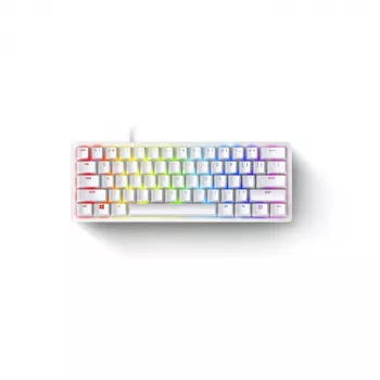 Mechaninė žaidimų klaviatūra Razer Huntsman Mini 60% Balta USB QWERTY US International Optiniai jungikliai