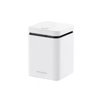 Aromos difuzorius Stylies ELARA/WHITE — garinamasis, iki 25 m², 2 h laikmatis, AC/baterija/USB, 1,3 W, 74×74×100 mm