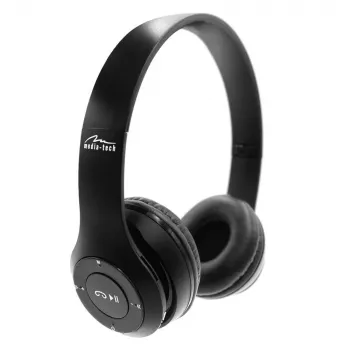 MEDIA-TECH EPSILION BT MT3591 Belaidės ausinės Bluetooth 4.2 Mikrofonas Radijas FM Juodos