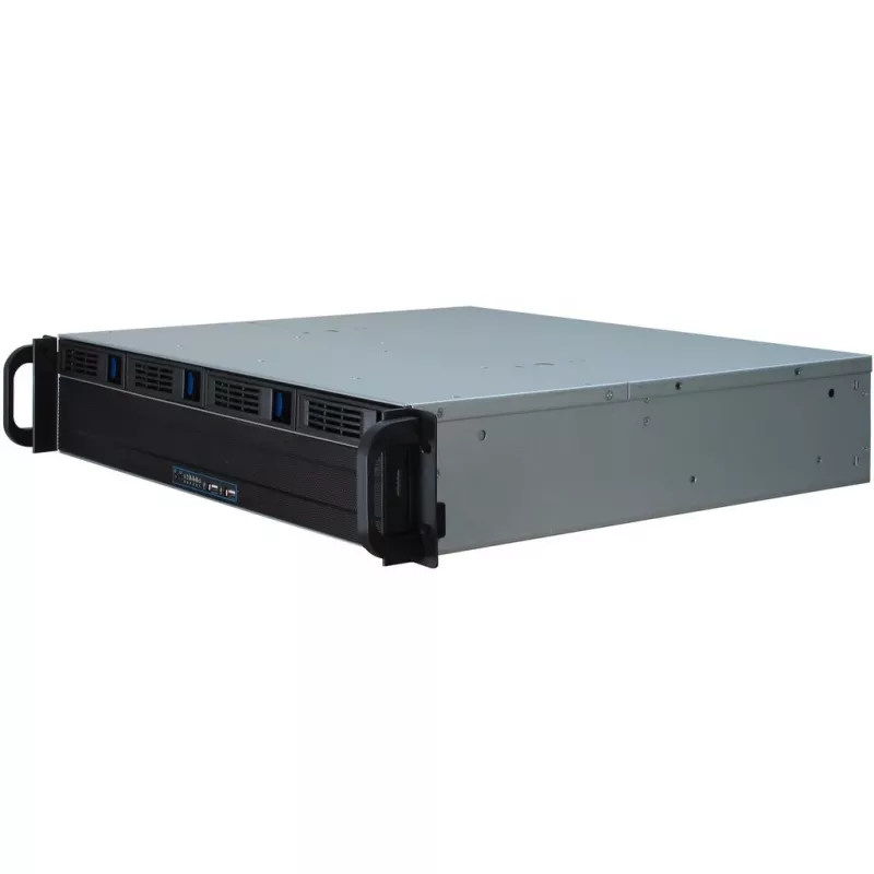 Inter-Tech IPC 2U-2404S – 19 colių stovo 2U korpusas micro ATX