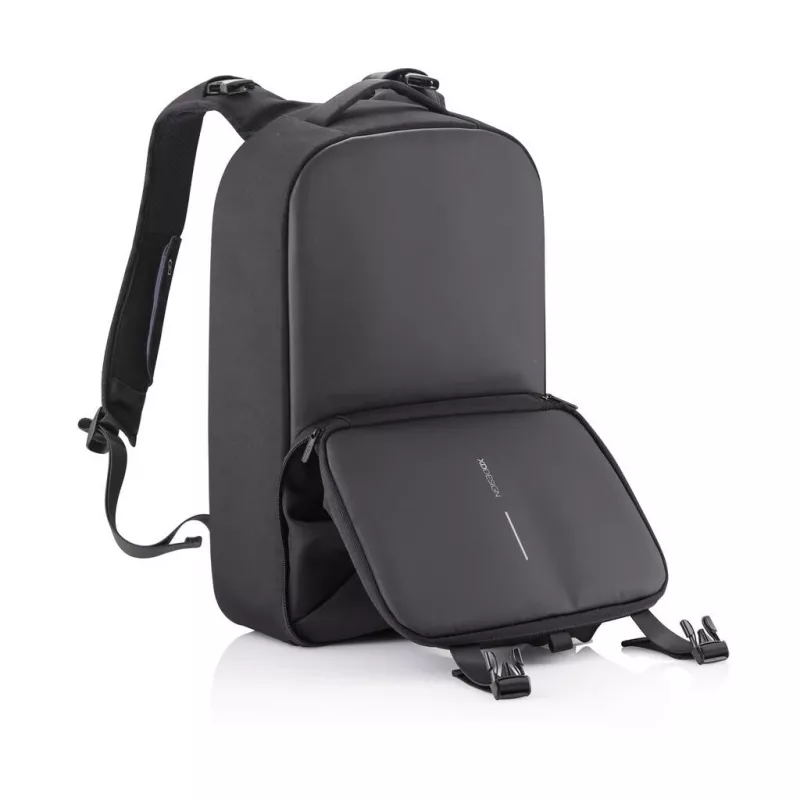 XD Design Bobby Flex Gym Bag P705.801 kuprinė su apsauga nuo vagysčių, nešiojamajam 15,6 col. (39,6 cm), juodos spalvos