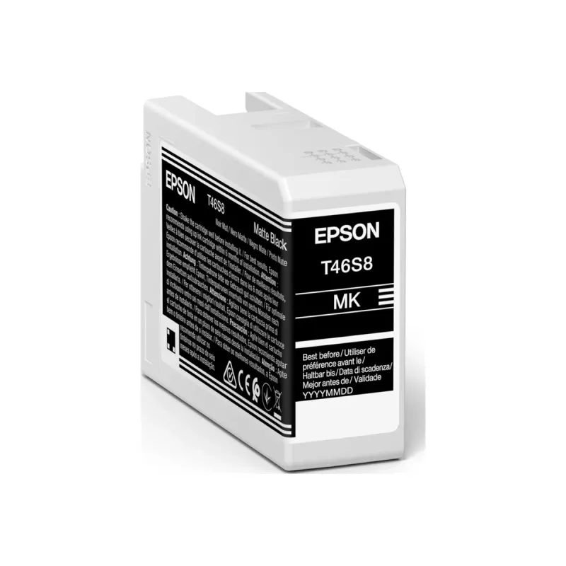 Epson T46S8 UltraChrome Pro10 rašalo kasetė, matinė juoda spalva, 25 ml (C13T46S80N)