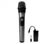 Belaidis karaokės mikrofonas MEDIA-TECH MT398, USB-C, baterija, 20 m veikimo atstumas, juodas