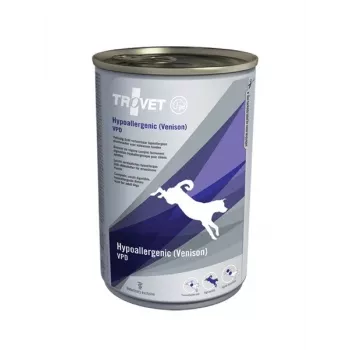 TROVET Hypoallergenic VPD su elniena – šlapias šunų ėdalas – 400 g