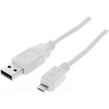 USB kabelis ShiverPeaks BS77180-W 0,5 m USB 2.0 Micro-USB B baltas