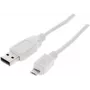 USB kabelis ShiverPeaks BS77180-W 0,5 m USB 2.0 Micro-USB B baltas