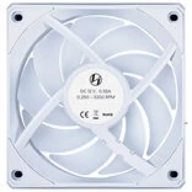 120 mm korpuso ventiliatorius Lian Li UNI FAN CL Wireless — baltas, belaidis RGB valdymas, grandininis jungimas
