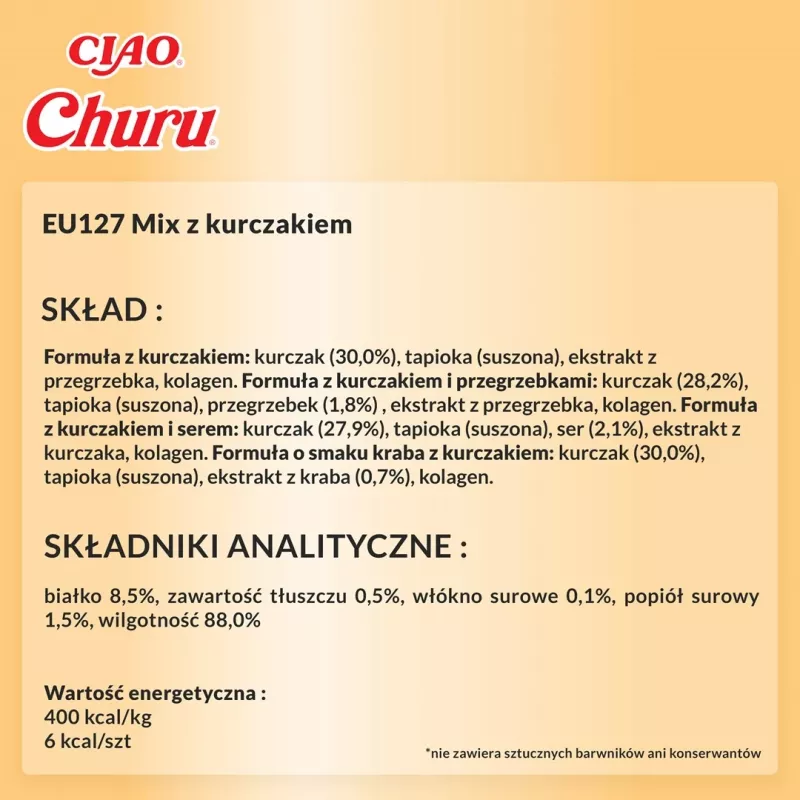 INABA Churu Variety box Chicken – skanėstai katėms – 20 x 14 g