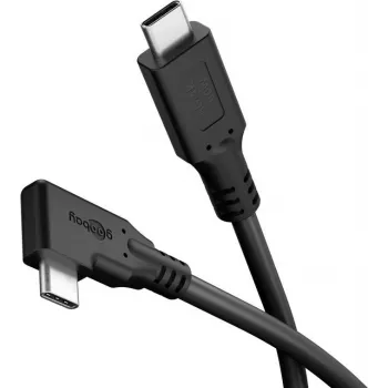 Goobay USB-C laidas 90° 2 m juodas - 60 W 5 Gbit/s Power Delivery (79422)