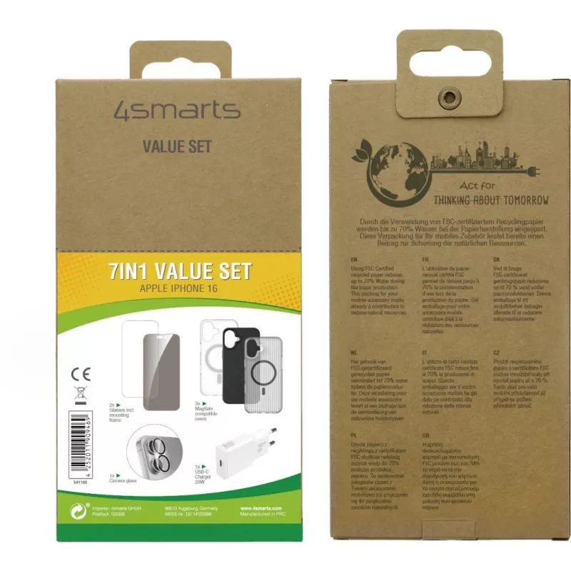 4smarts 7in1 vertės rinkinys, suderinamas su Apple iPhone 16 MagSafe