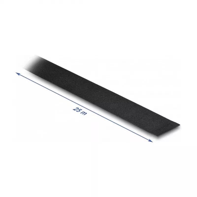 DeLOCK Cloth Tape 25 m x 25 mm neplyštanti lipni juosta juoda