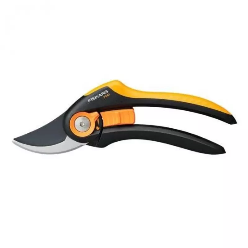 Fiskars Plus SmartFit P541 sodo aplinkinės žirklės juodos, oranžinės