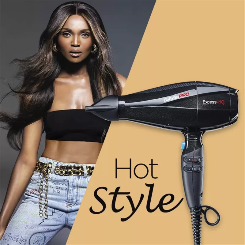 BaByliss Excess-HQ plaukų džiovintuvas 2600 W Juodas