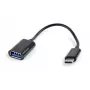 Gembird A-OTG-CMAF2-01 USB laidas 0.2 m USB C USB A Juoda
