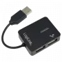 USB 2.0 4 prievadų šakotuvas LOGILINK UA0139, juodas