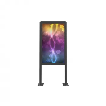 Signalinio ekrano gaubtas Edbak POK101 Plieninis Juodas Portretinis 862x200x1981mm
