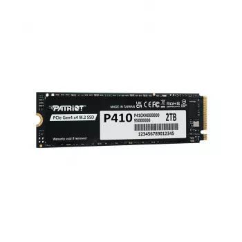 Kietojo kūno diskas PATRIOT P410 2 TB M.2 NVMe, 2000 GB, M.2 formos faktorius