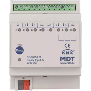 MDT BE-08230.02 8 krypčių dvejetainis įėjimas 4TE REG 230VAC