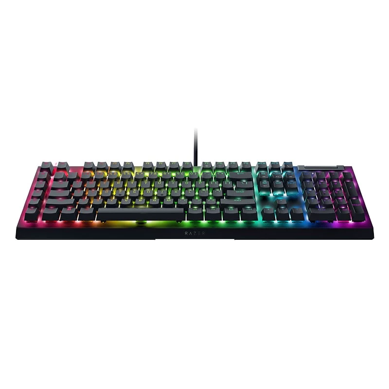 Razer BlackWidow V4 X mechaninė žaidimų klaviatūra, Yellow jungikliai, US išdėstymas, laidinė, juoda