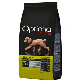 Sausas šunų ėdalas Optimanova Adult Mini Digestive Rabbit with Potato 6 kg