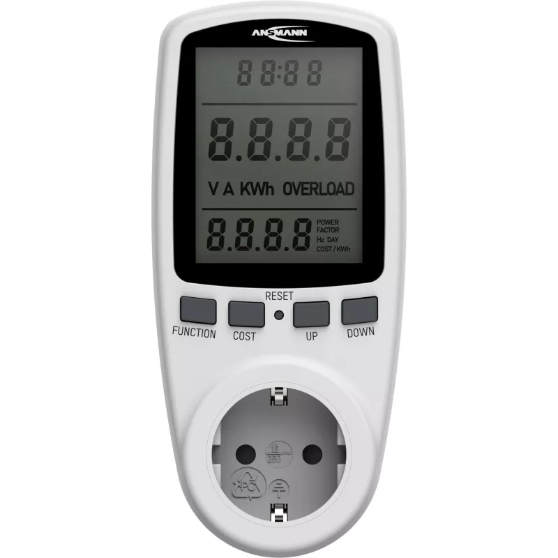 Energijos sąnaudų matuoklis ANSMANN APM2 120-0007 su LCD ekranu