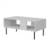 Kavos staliukas Cama Meble LUCCA 100 x 55 x 46 cm, stačiakampis baltas
