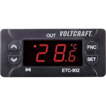 Temperatūros reguliatorius Voltcraft ETC-902, NTC/PTC įėjimas, -30 iki 50°C diapazonas, relės išėjimas 10 A