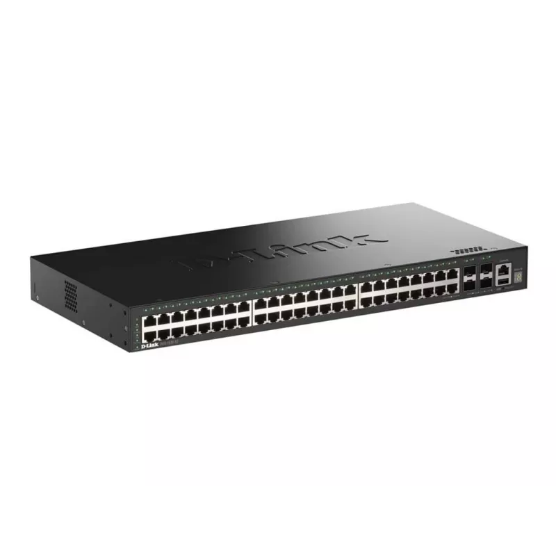D-Link 52 prievadų „Gigabit“ krovinių valdomas jungiklis su 4 x 10G SFP+ prievadais