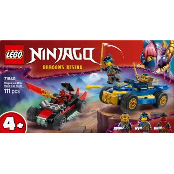 LEGO NINJAGO 71840 Lenktynių Dvikova Rogue prieš Drix