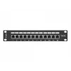 Patch panel Lanberg PPF5-9012-B 1U 12x RJ-45 Cat5e ekranuotas