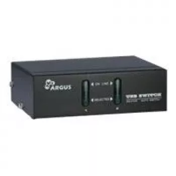 Inter-Tech Argus KVM-AS-21UA – KVM / garso perjungiklis – 2 x KVM / garsas – stalinis