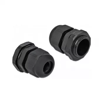 Kabelio įvadas DeLOCK 60198 juodas plastikinis 10 vnt.