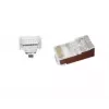 RJ-45 kištukas Gembird LC-PTF-01/10, praeinamas, ekranuotas, 10 vnt.