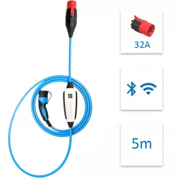 NRJkick Mobile Wallbox 32A 5m Standard (22 kW, 5 metrų kabelis)