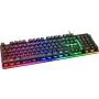 Deltaco Gaming GAM-021-RGB-DE Laidinė USB žaidimų klaviatūra ergonomiška, apšviesta vokiškas išdėstymas QWERTZ juoda