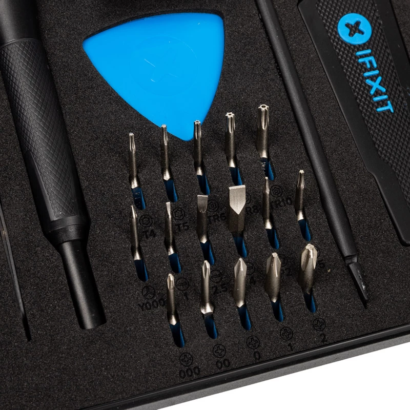 iFixit Essential Electronics Toolkit + sulankstomas antistatinis kilimėlis